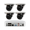Kit de 4 cámaras IP Dahua con grabador PoE
