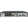 Grabador ip HIKVISION de 8 canales y 8 mpx de resolución con 8 puertos PoE