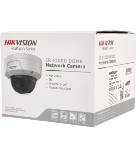 Cámara minidomo ip de 2 megapíxeles y óptica fija