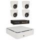 Kit de 4 cámaras IP minidomo Ajax