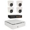 Kit de 4 cámaras IP minidomo Ajax