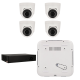 Kit de 4 cámaras IP minidomo Ajax
