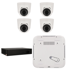 Kit de 4 cámaras IP minidomo Ajax