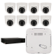 Kit de 8 cámaras IP minidomo Ajax