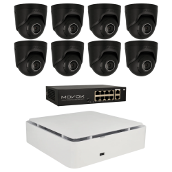 Kit de 8 cámaras IP minidomo Ajax