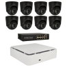 Kit de 8 cámaras IP minidomo Ajax