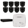Kit de 8 cámaras IP minidomo Ajax