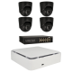 Kit de 4 cámaras IP minidomo Ajax