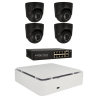 Kit de 4 cámaras IP minidomo Ajax