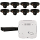 Kit de 8 cámaras IP minidomo Ajax