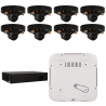 Kit de 8 cámaras IP minidomo Ajax