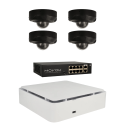Kit de 4 cámaras IP minidomo Ajax