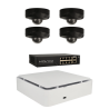 Kit de 4 cámaras IP minidomo Ajax