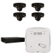 Kit de 4 cámaras IP minidomo Ajax