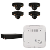 Kit de 4 cámaras IP minidomo Ajax
