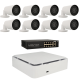 Kit de 8 cámaras IP bullet Ajax