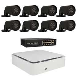 Kit de 8 cámaras IP bullet Ajax