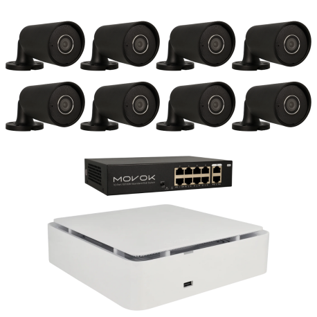 Kit de 8 cámaras IP bullet Ajax