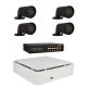 Kit de 4 cámaras IP bullet Ajax