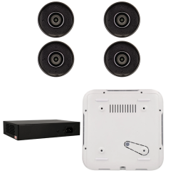 Kit de 4 cámaras IP bullet Ajax