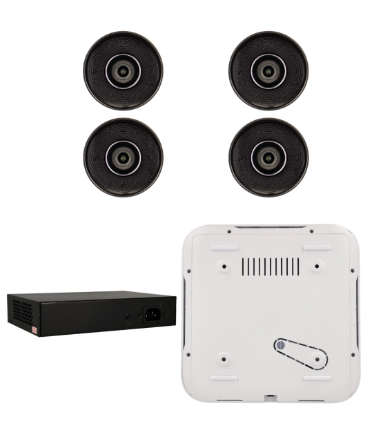 Kit de 4 cámaras IP bullet Ajax