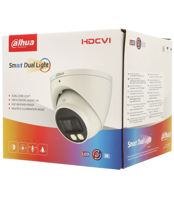 Cámara minidomo hd-cvi de 2 megapíxeles y óptica fija