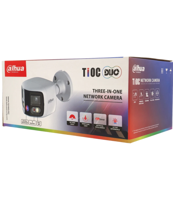 Cámara panorámica ip de 8 megapíxeles y óptica fija