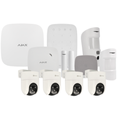 Kit de alarma Ajax y videovigilancia