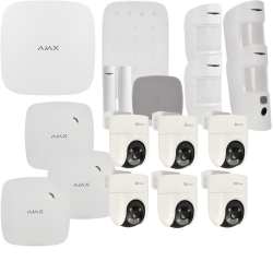 Kit de alarma Ajax y videovigilancia