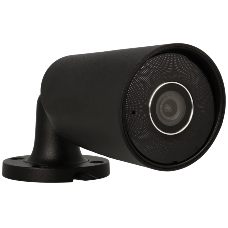 Cámara bullet ip de 8 megapíxeles y óptica fija