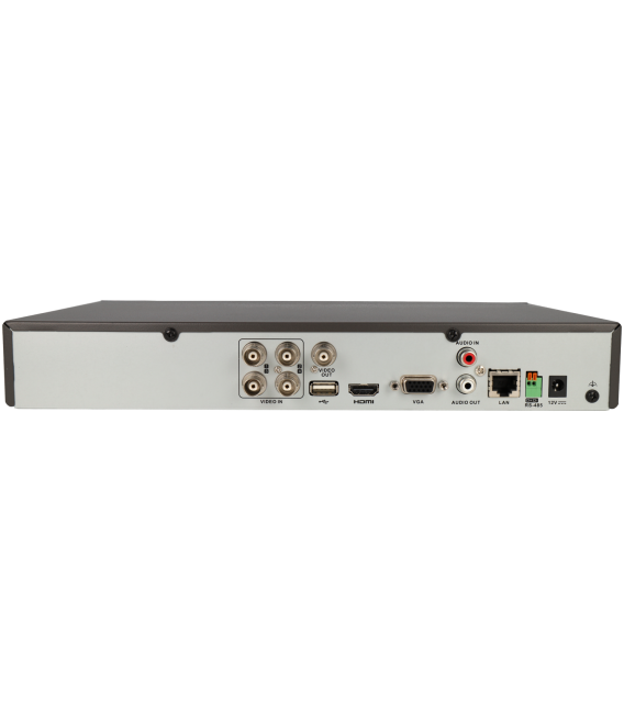 Grabador 5 en 1 (hd-cvi, hd-tvi, ahd, analógico y ip) HIKVISION PRO de 4 canales y 2 mpx de resolución máxima
