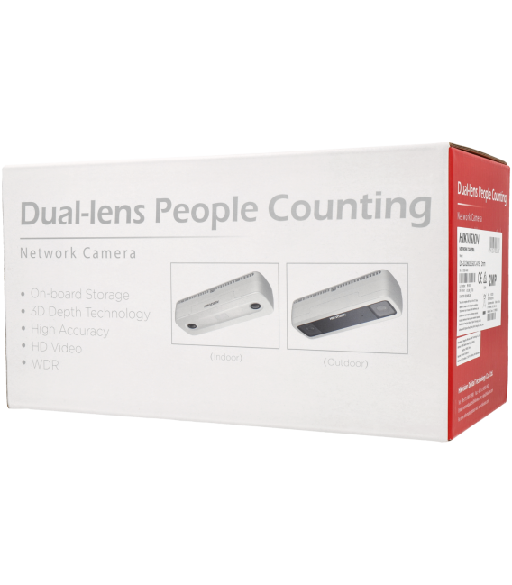 C&aacute;mara  conteo de personas ip de 2 megap&iacute;xeles y &oacute;ptica fija 