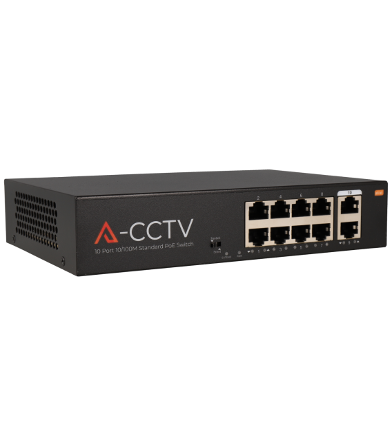 Switch 10 puertos con 8 puertos PoE